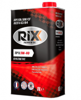 Масло RIXX TP X 5W40 SN/CF синт. 1л