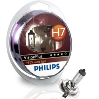 Лампы H7 12V55W+60% PHILIPS Vision Plus (2шт) 12972VPS2