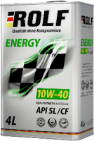 Масло ROLF Energy 10W40 Api SL/СF Acea A3/B4 п/с.4л.металл