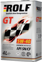 Масло ROLF GT 5W40 Acea A3/B4 синт.4л.металл М+