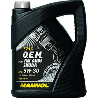 Масло Mannol Audi Skoda/Porsche/BMV Long Life 5W30 504/507 синт.4+1л. АКЦИЯ 7715