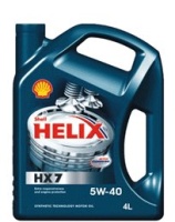 Масло Shell HELIX HX7 5W40 п/синт. 4л М+