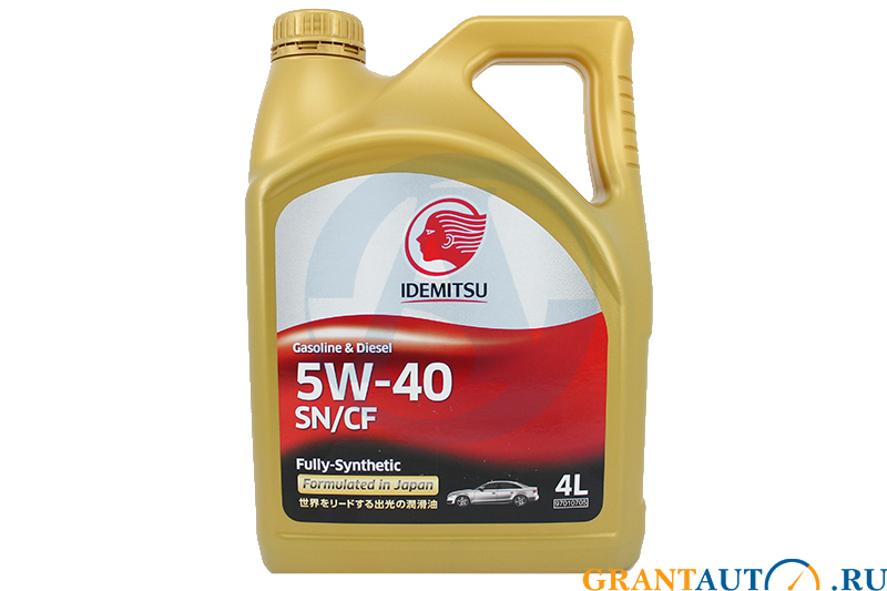 Масло Idemitsu F-S SN/CF 5W40 синт.4л.