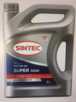 Масло Sintec Super 3000 10W40 Api SG/CD п/синт.4л  