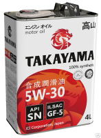 Масло TAKAYAMA 5W30 A3B4/С3 синт. 4+1л. АКЦИЯ