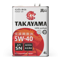 Масло TAKAYAMA Adaptec 5W40 Api CN/CF A3/B4 синт.4л.(металл)