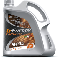 Масло G-ENERGY Active 5W30 Api SL/SF Asea А3В4 синт.4л. М+