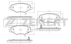 Колодки передние для Chery Amulet Lifan X60 /BS1971/ZEKKERT