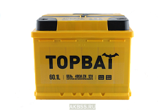 АКБ TOP BAT 60 А/ч обратная полярность