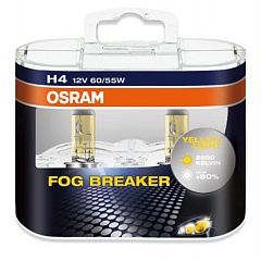 Лампы H4 12V60/55W OSRAM FOG BREAKER (2шт)