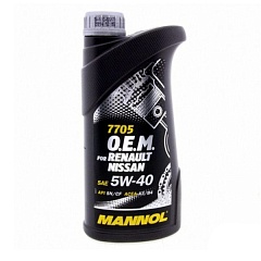 Масло Mannol Renalut/Nissan 5W40 синт. 1л.7705
