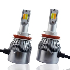 Лампы светодиодные H7 LED 5D 6500K двухцветные