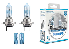 Лампы H7 12V55W PHILIPS WHITE Vision (2шт)