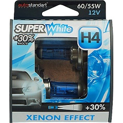 Лампы H4 12V60/55W AutoStandart XENON EFFECT + 30% (2шт)