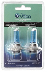 Лампы H7 12V55W NORD YADA SuperWhite в блистере