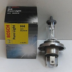 Лампа H4 12V60/55W BOSCH Pure Light