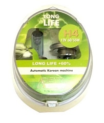 Лампы H4 12V60/55W DELTA +60% LongLife (2шт)