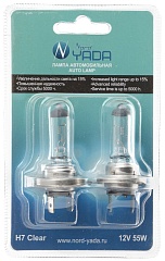 Лампы H7 12V55W NORD YADA Clear в блистере