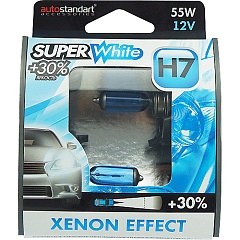 Лампы H7 12V55W AutoStandart XENON EFFECT + 30% (2шт)