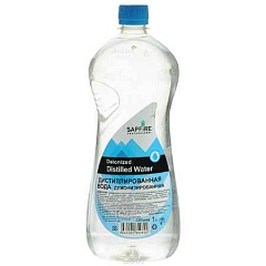 Вода дистиллированная Sapfire1л деионизированная